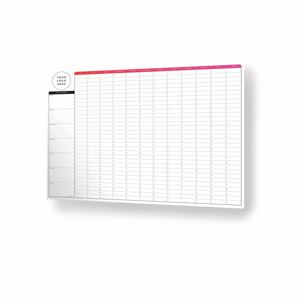 Buy 5 or more & save! June to June Year Planner | A2 Poster WITH LOGO