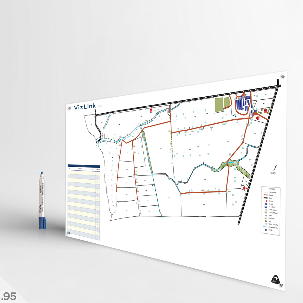 Custom Drystock Map & Grid VizLink Whiteboard #95