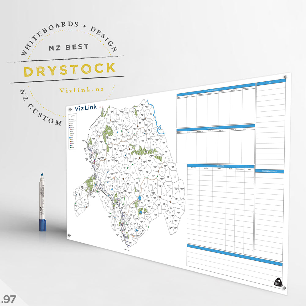 
                  
                    Drystock Farm Map & Grid Vizlink Whiteboard #97
                  
                